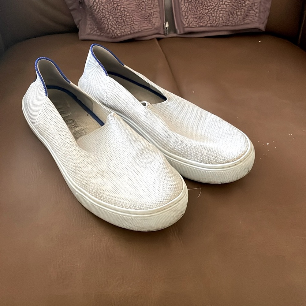 Rothys sneakers/slip ons size 8 white/cream